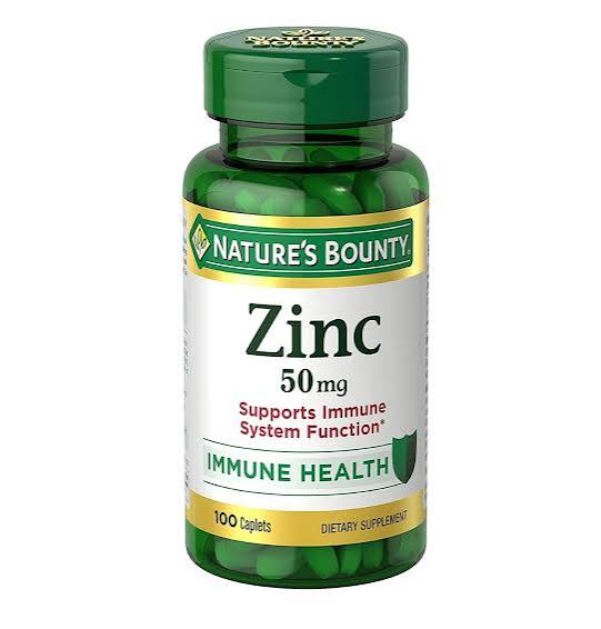 قرص زینک گلوکونات Nature's Bounty Zinc Gluconate 50mg نیچرز بونتی (100 عددی)