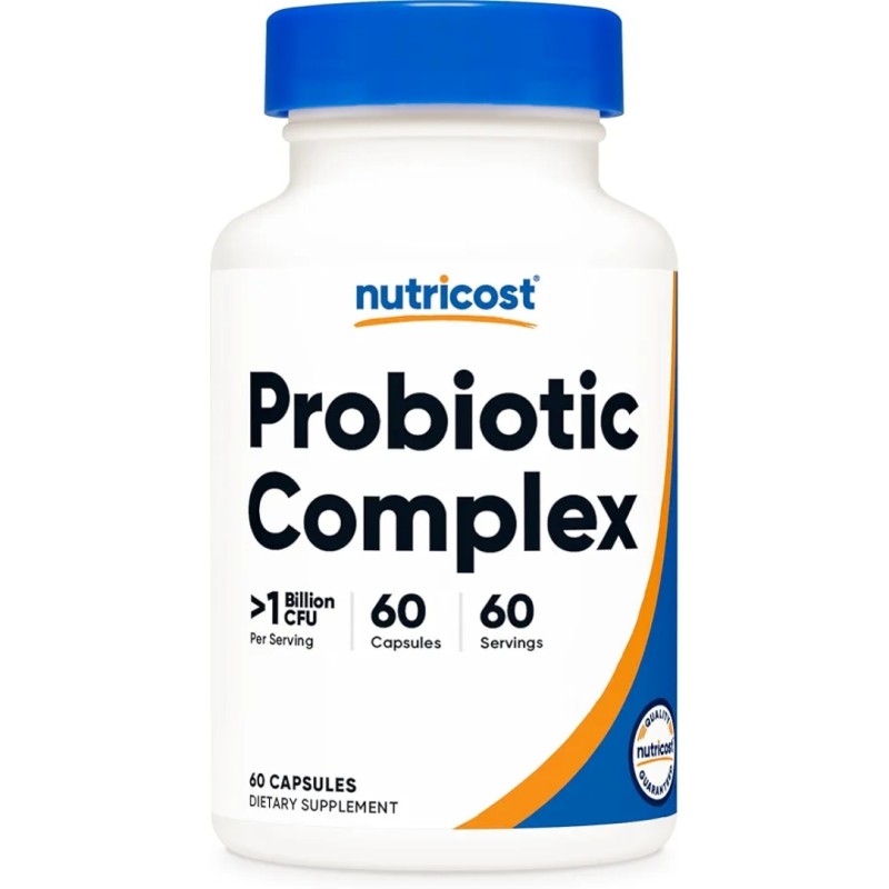 کپسول پروبیوتیک 1 میلیارد Nutricost Probiotic Complex 1 Billion (60 عددی)
