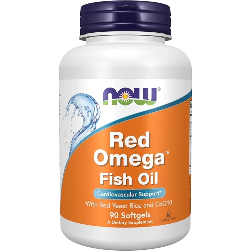سافت ژل امگا 3 همراه با کوآنزیم NOW Foods Red Omega Fish Oil With Q10 (90 عددی)