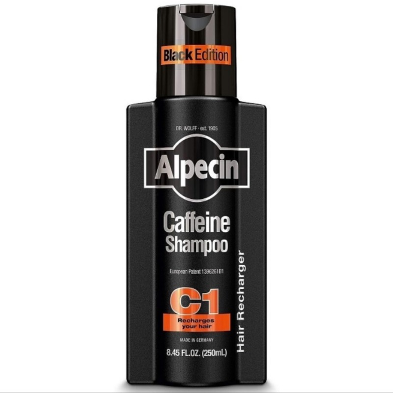 شامپو ضد ریزش کافیین بلک ادیشن Alpecin Coffeine Shampoo C1 Black Edition آلپسین (250 میل)