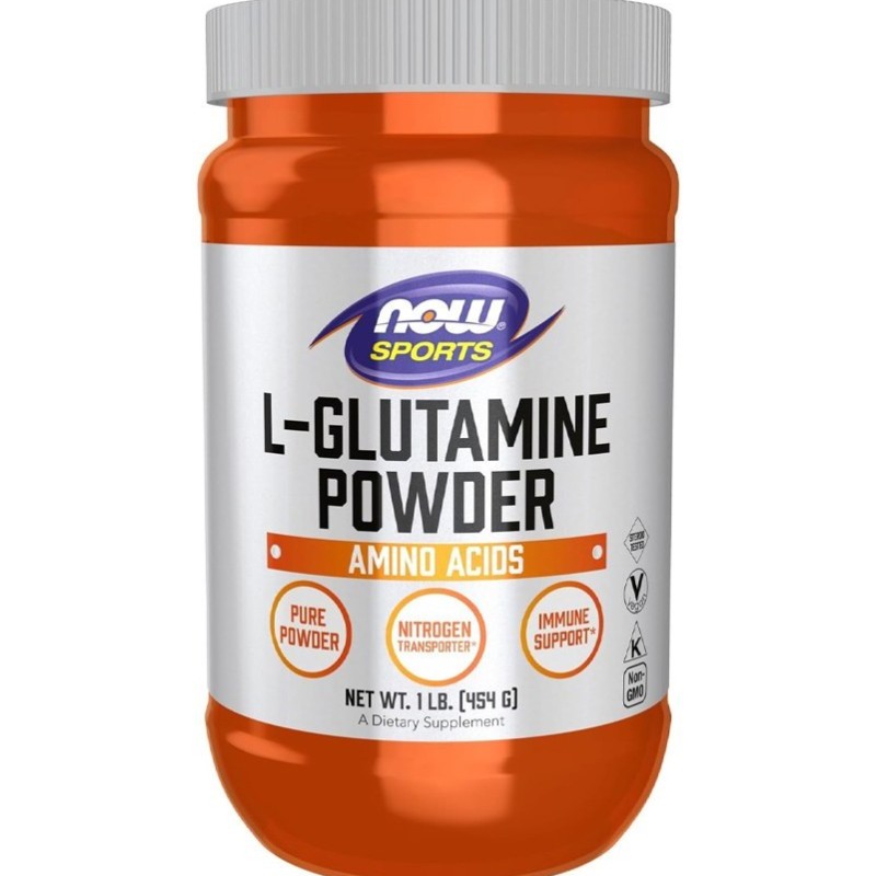 پودر گلوتامین NOW Foods L-Glutamine Powder 5.000mg (454 عددی)