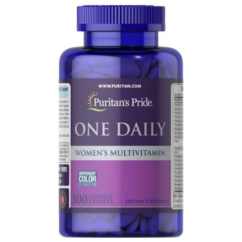 قرص مولتی ویتامین مینرال روزانه بانوان Puritan Pride One Daily Multivitamin پوریتان پراید (100 عددی)