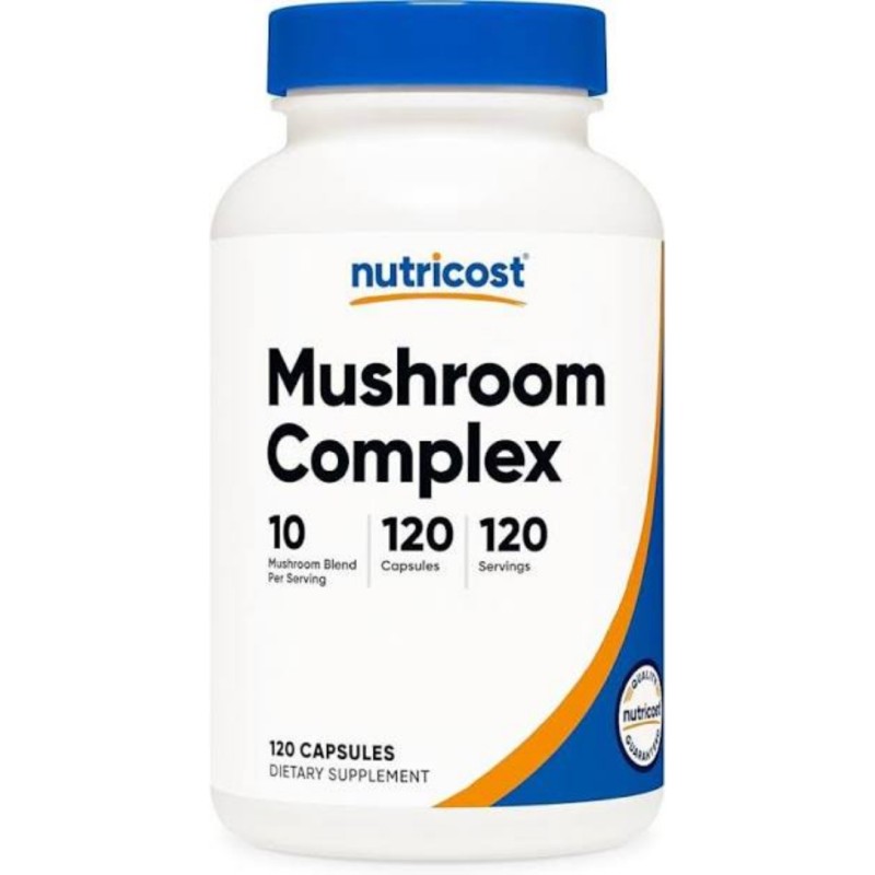 کپسول قارچ تقویت سیستم ایمنی بدن نوتریکاست Nutricost Mushroom Complex (120 عددی)