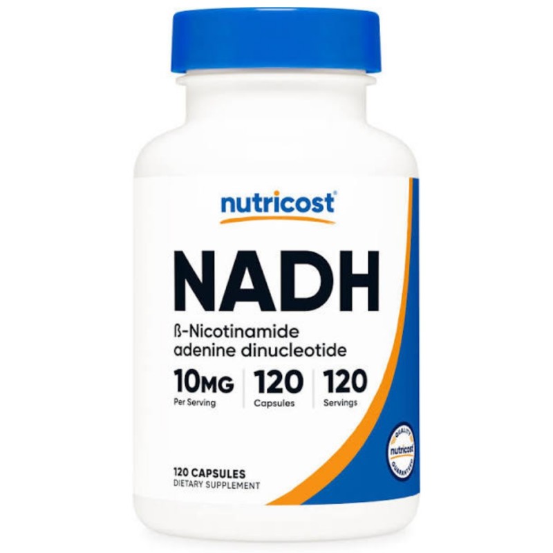 کپسول افزایش انرژی نوتریکاست Nutricost NADH 10mg (120 عددی)