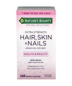 قرص پوست مو ناخن Nature's Bounty Hair Skin and Nails Advanced نیچرز بونتی (120 عددی)