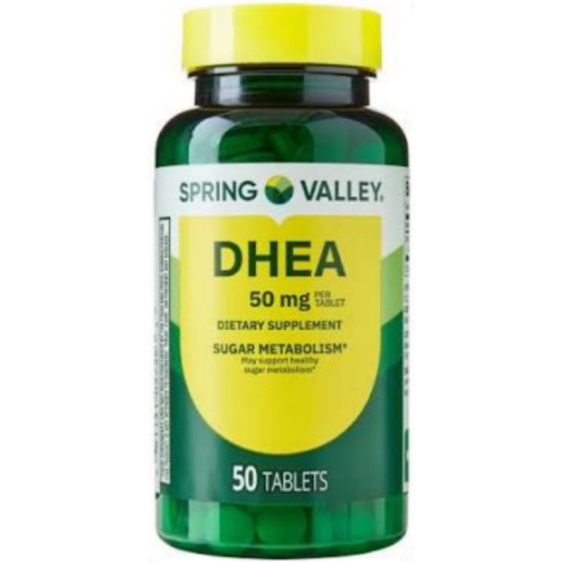 قرص دهیدروپیاندروسترون اسپرینگ ولی Spring Valley DHEA 50mg (50 عددی)