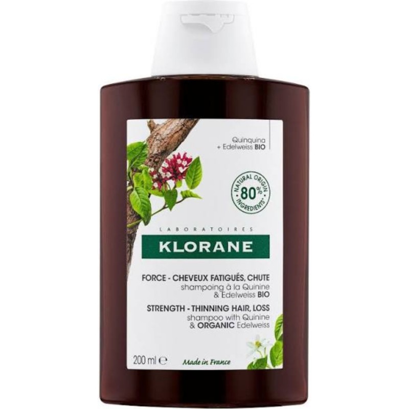 شامپو ضد ریزش مو عصاره کینین کلوران Klorane Shampoo With Quinine And B Vitamins (400 میل)