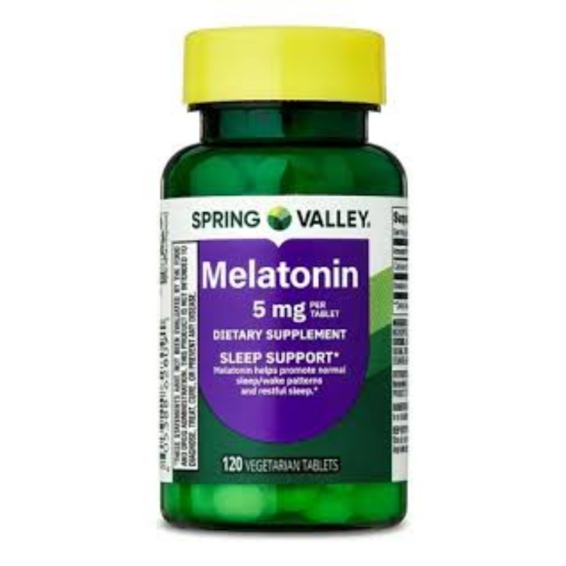 قرص گیاهی ملاتونین اسپرینگ ولی Spring Valley Vegetarian Melatonin 5mg (120 عددی)