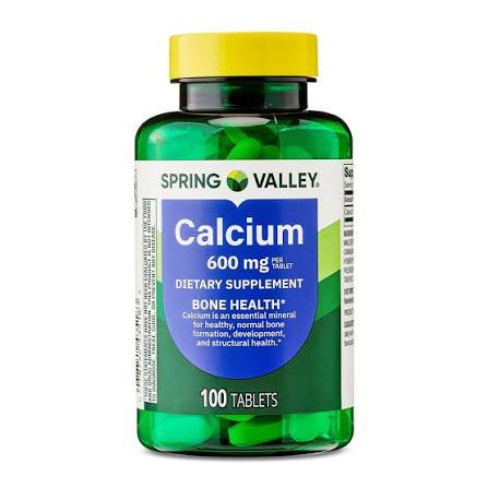 قرص کلسیم اسپرینگ ولی Spring Valley Calcium with D3 (100 عددی)