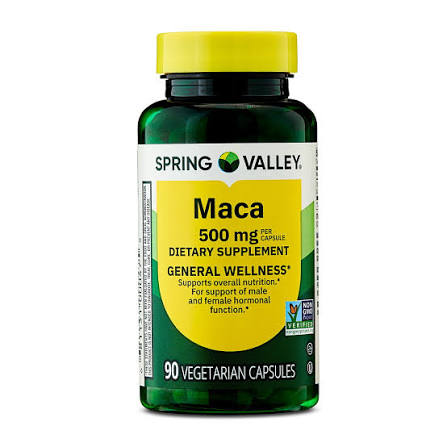 کپسول گیاهی ریشه ماکا اسپرینگ ولی Spring Valley MACA 500mg (90 عددی)