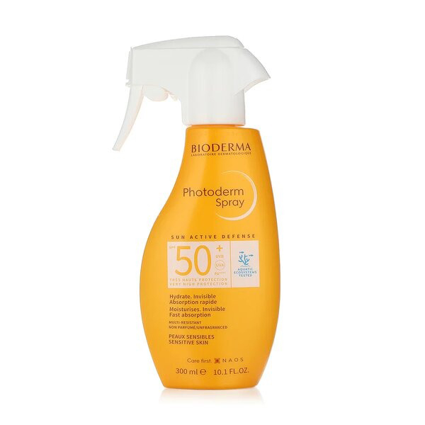 اسپری ضد آفتاب بایودرما Bioderma Photoderm Spray Sun Active Defense SPF50 (300 میل)