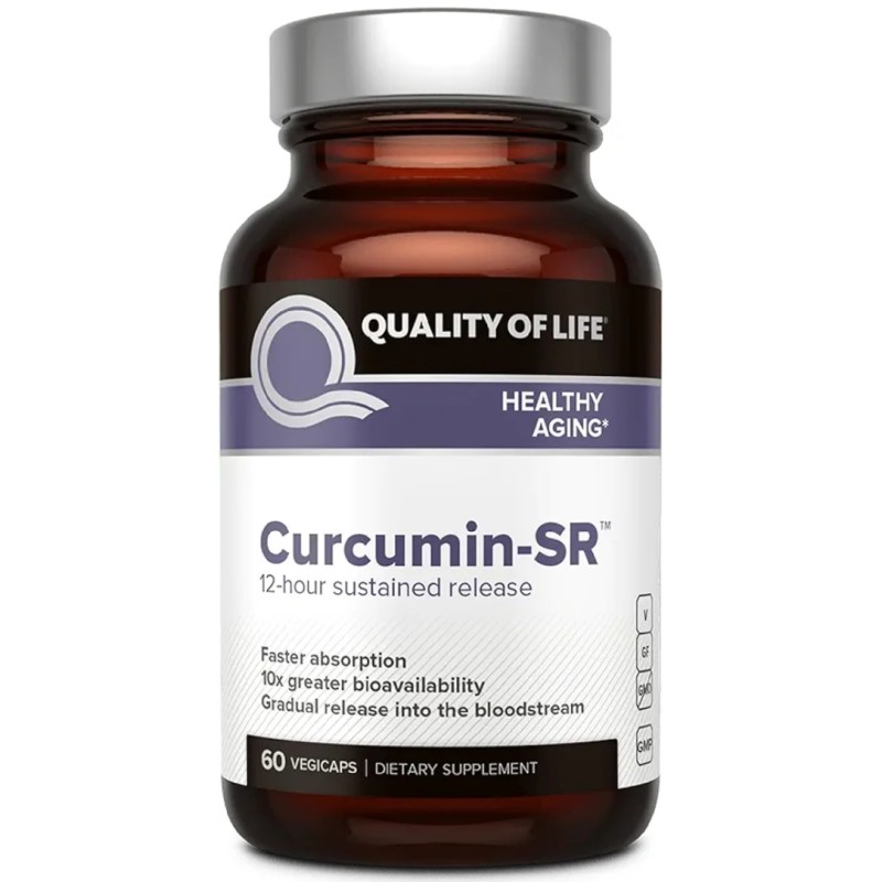کپسول زردچوبه کورکومین Quality of Life Curcumin-SR 500mg (60 عددی)