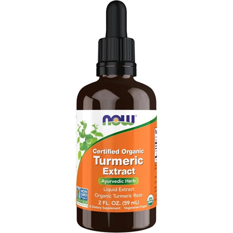 قطره زردچوبه کورکومین NOW Foods Organic Turmeric Curcumin Extract (59 میل)