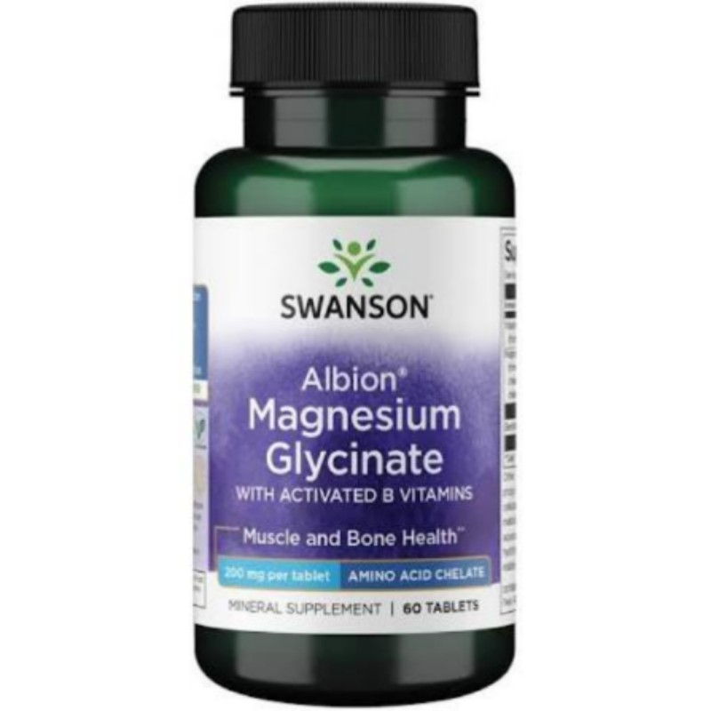 کپسول منیزیم گلیسینات Swanson Magnesium Glycinate 133mg سوانسون (60 عددی)