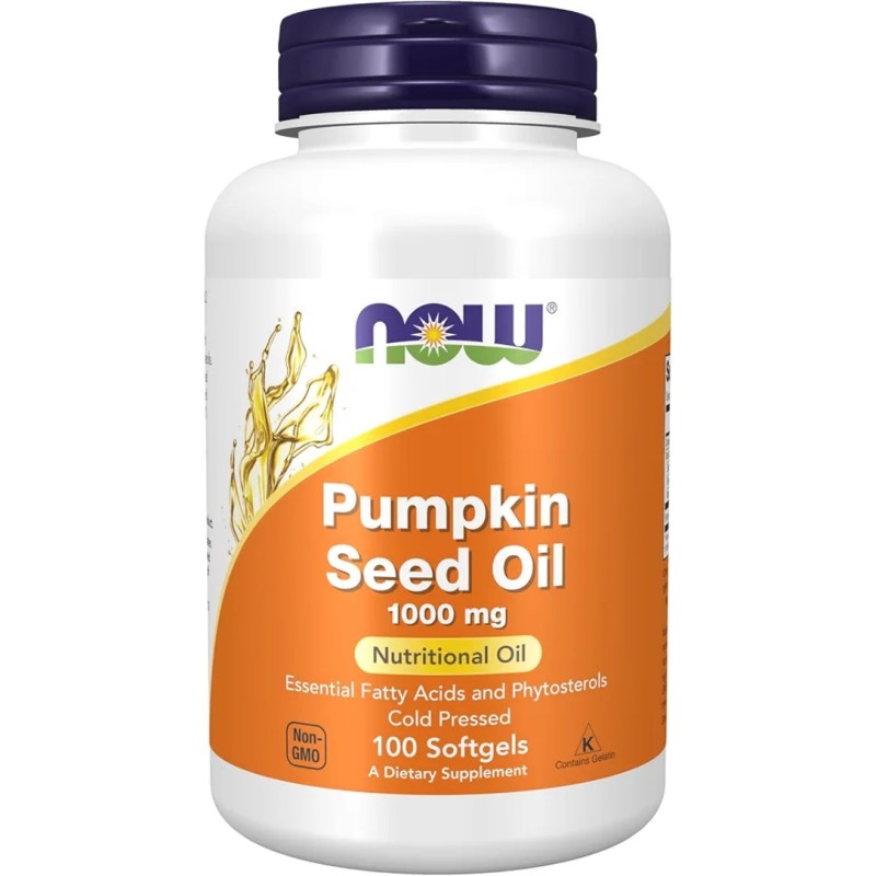 سافت ژل روغن تخمه کدو NOW Foods Pumpkin Seed Oil 1000mg (100 عددی)