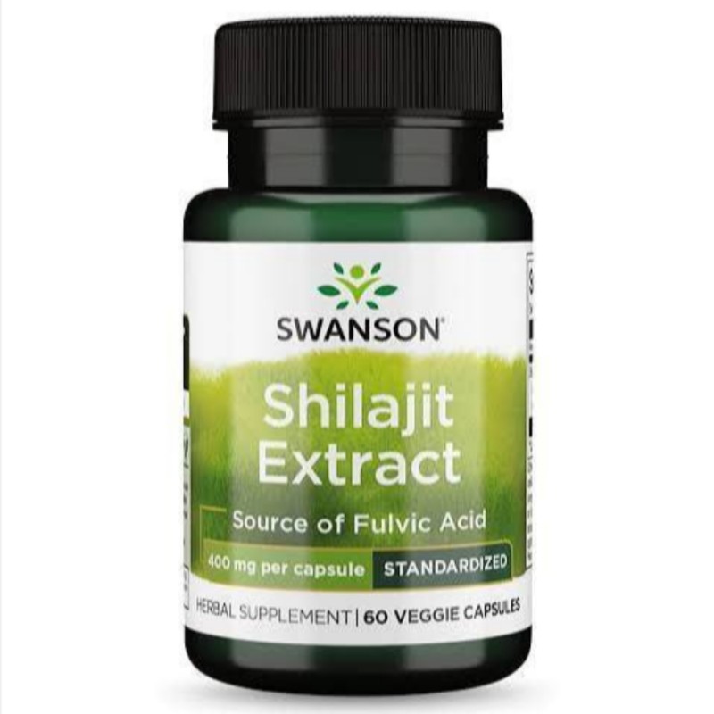 کپسول گیاهی انرژی زا ، جوانساز ، تقویت قوای جسمی سوانسون Swanson Shilajit 400mg (60 عددی)