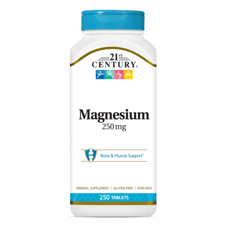 قرص کلسیم کربونات و منیزیم اکساید 21Century Calcium Carbonate & Magnesium Oxide قرن 21 (250 عددی)