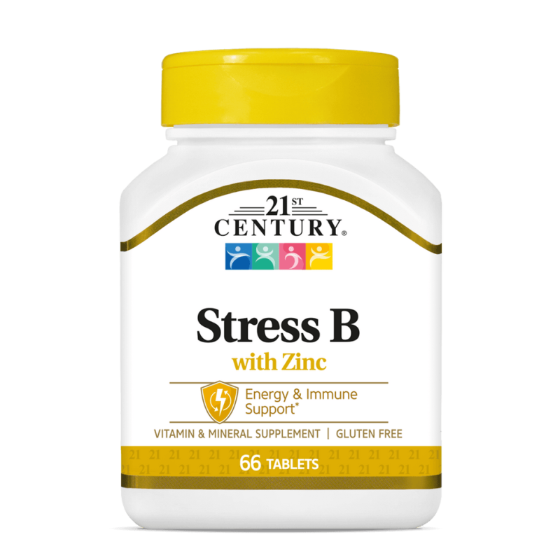 قرص تسکین استرس 21Century Stress B with Zinc قرن 21 (66 عددی)