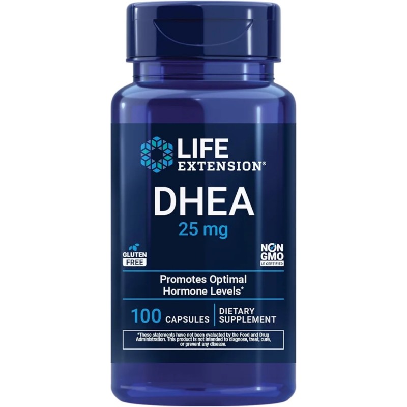 کپسول دهیدروپیاندروسترون لایف اکستنشن LIFE EXTENSION DHEA 25mg (100 عددی)