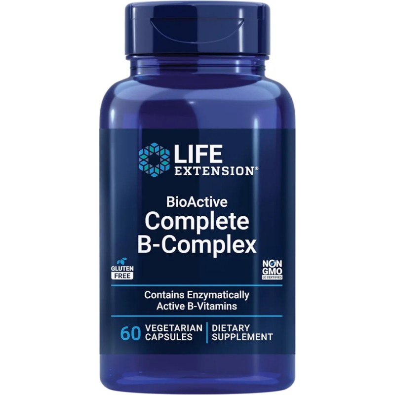 کپسول ویتامین ب کمپلکس زیست فعال لایف اکستنشن LIFE EXTENSION BioActive Complete B-Complex (60 عددی)