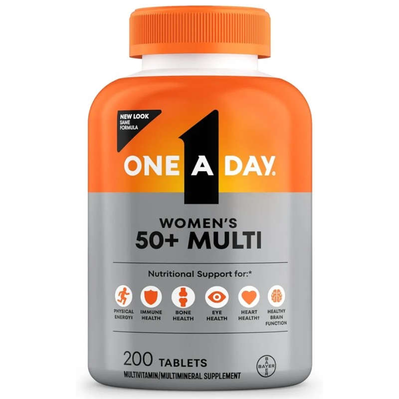 مولتی ویتامین بانوان بالای 50 سال بایر Bayer One Day Multi Vitamin For Women`s (200 عددی)