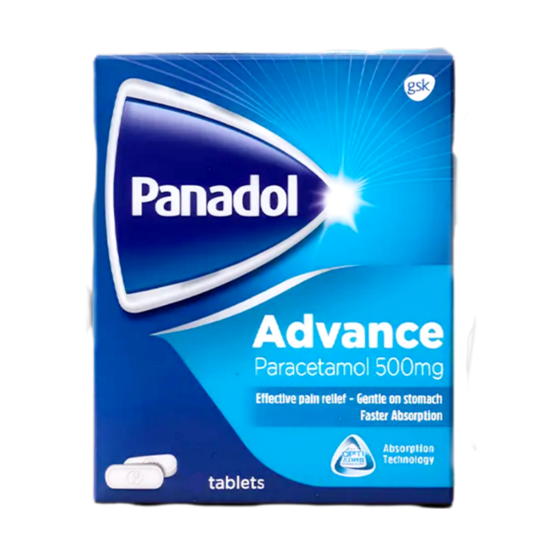 قرص ضد درد پاراستامول پانادول Panadol Advance Parasetamol 500mg (24 عددی)