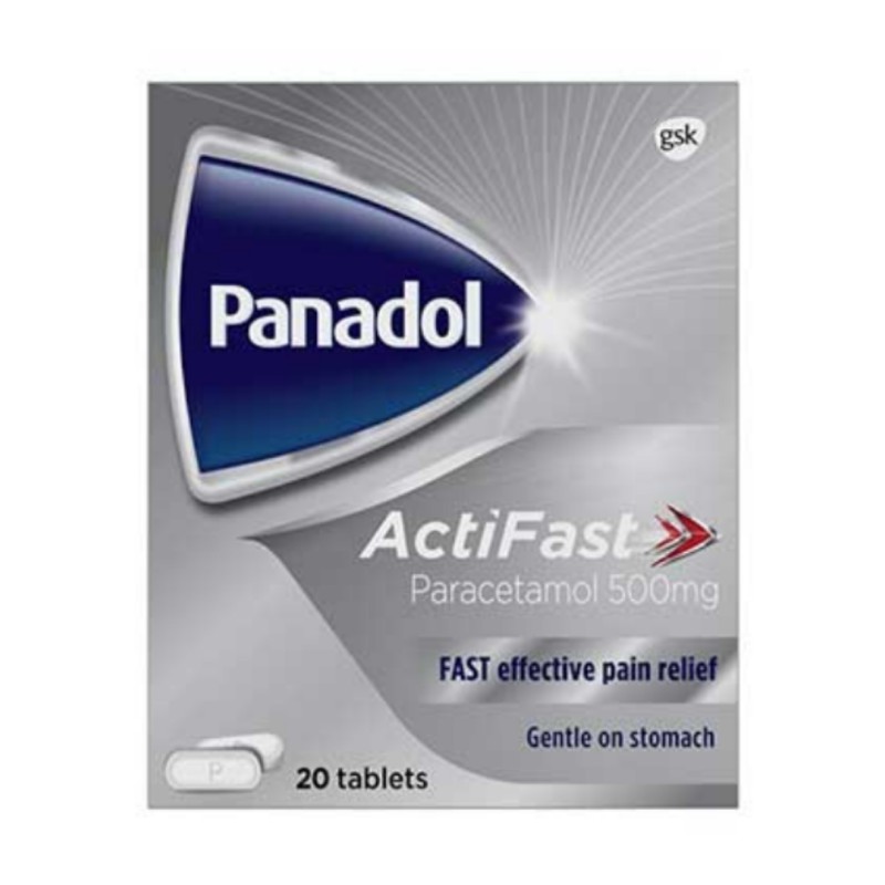 قرص ضد درد سریع پانادول اکتی‌فست Panadol ActiFast Fast Pain Relief (20 عددی)