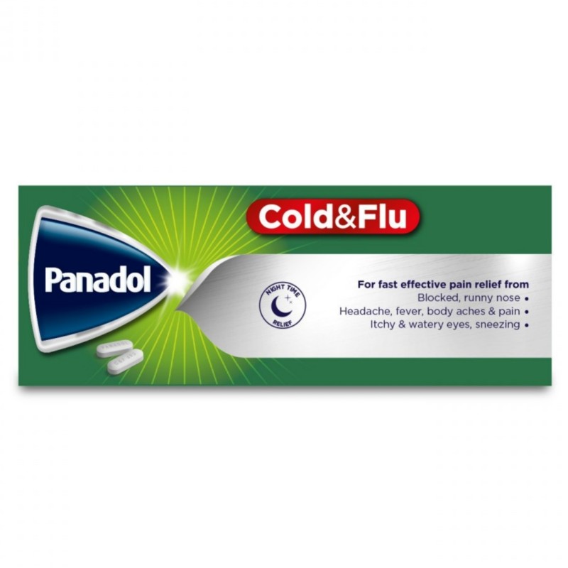قرص درمان سرماخوردگی پانادول Panadol Cold & Flu (24 عددی)