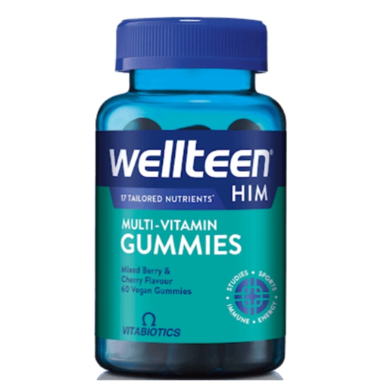 پاستیل ویتامین ولتین پسر ویتابیوتیکس Vitabiotics Wellteen Him (60 عددی)
