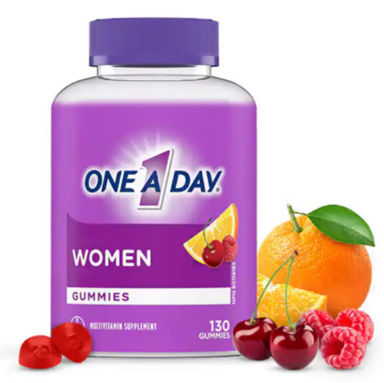 پاستیل مولتی ویتامین بانوان بایر Bayer One A Day Women Multi vitamin Gummie (130 عددی)