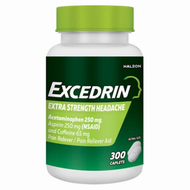قرص درمان سردرد و میگرن میگرن اکسدرین Excedrin Extra Strength (300 عددی)