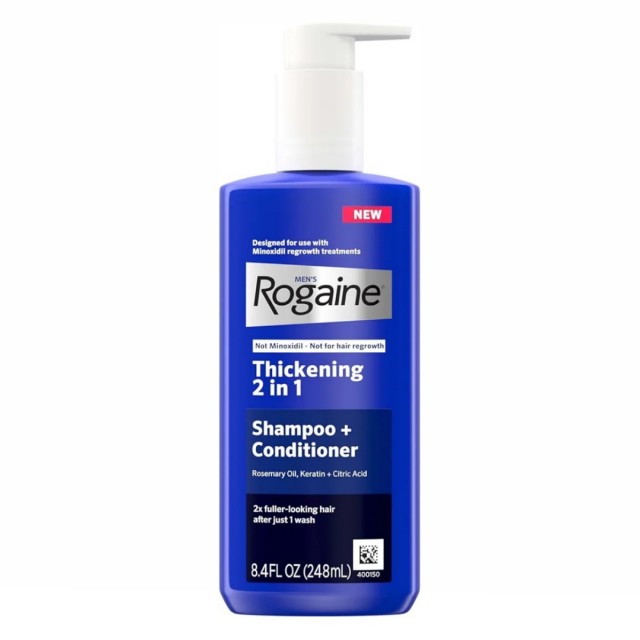 شامپو ضخیم کننده و رشد مجدد موي روگین Rogaine Shampoo (248 میل)