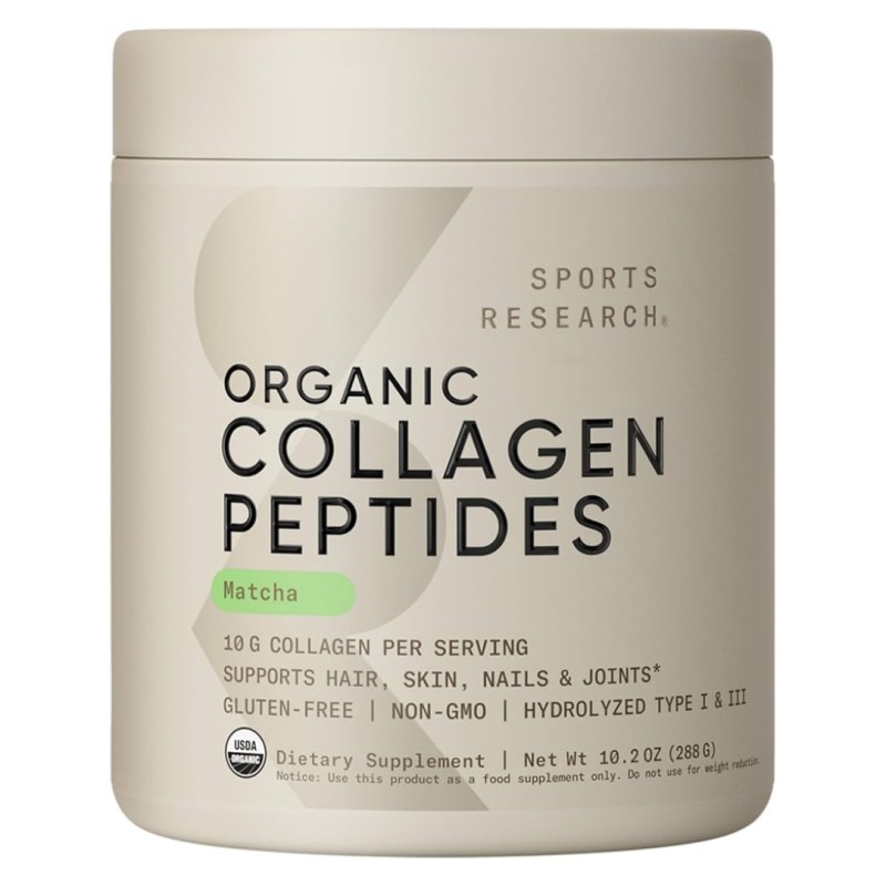 کلاژن پپتید اسپورتس ریسرچ Sports Research Hydrolyzed Collagen Peptides Powder (288 گرم)