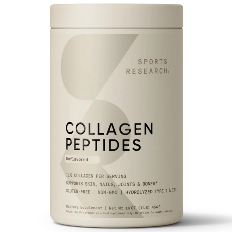 کلاژن پپتید اسپورتس ریسرچ Sports Research Hydrolyzed Collagen Peptides Powder (454 گرم)