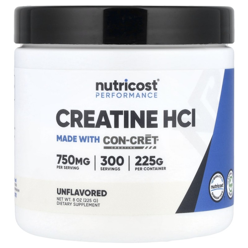 پودر کراتین اچ سی ال ناتریکاست Nutricost Creatine HCL Powder (225 گرم)
