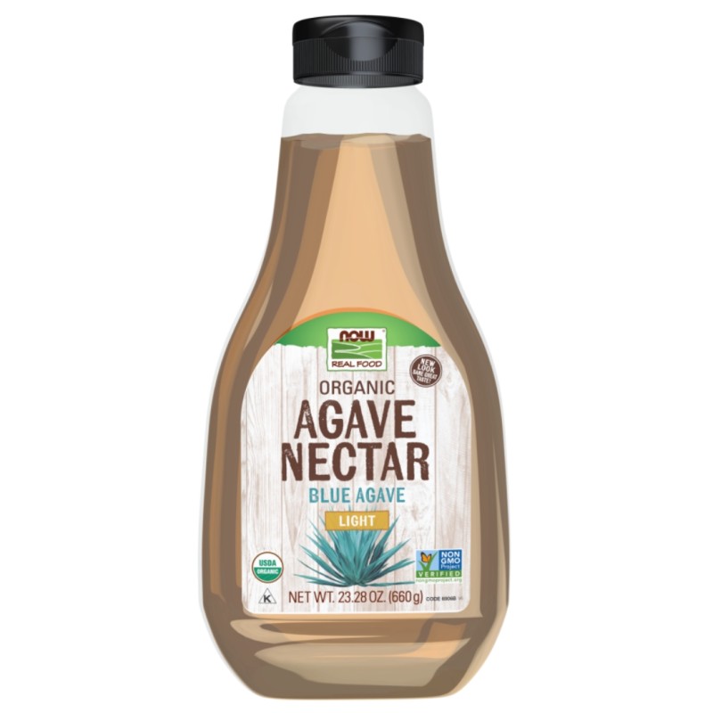 شهد آگاو آبی شیرین‌کننده کم قند ناو فودز NOW Foods Agave Nectar (660 گرم)