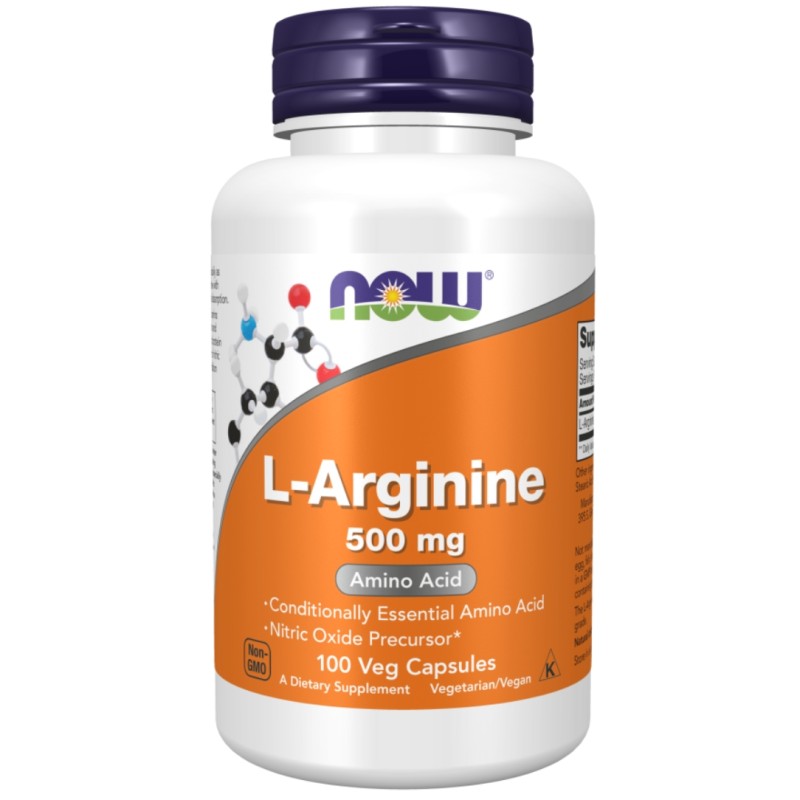 کپسول ال-آرژنین ناو فودز NOW Foods L-Arginine 500mg (100 عددی)