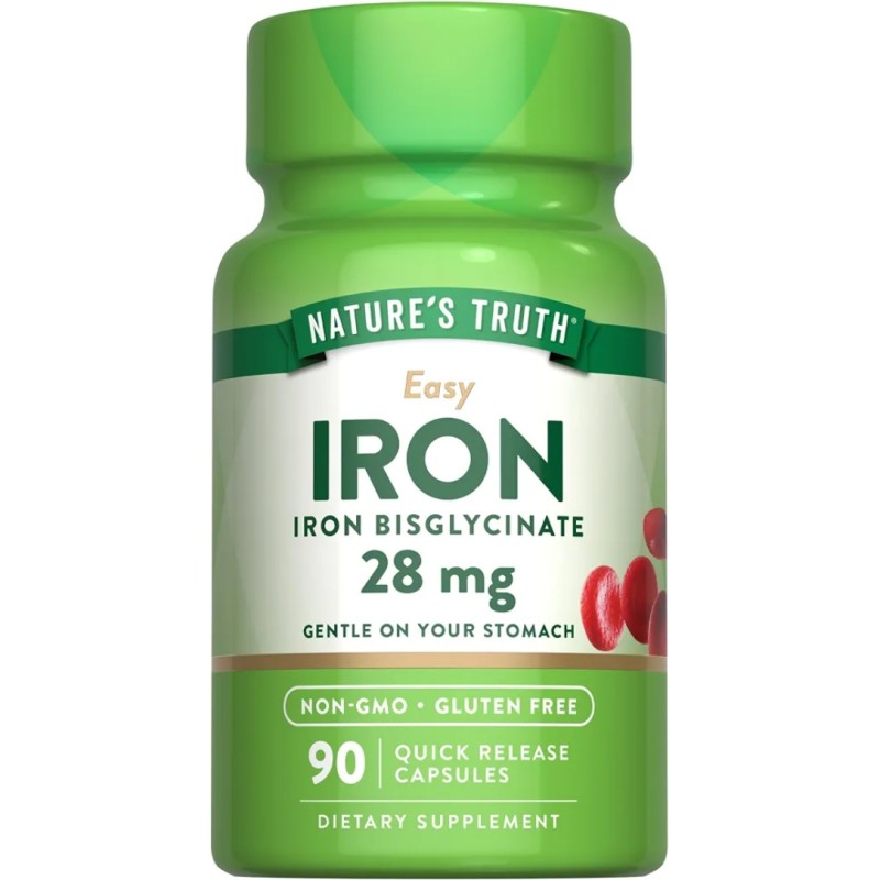 کپسول آهن آسان نیچرز تروث Nature's Truth Easy Iron 28mg (90 عددی)