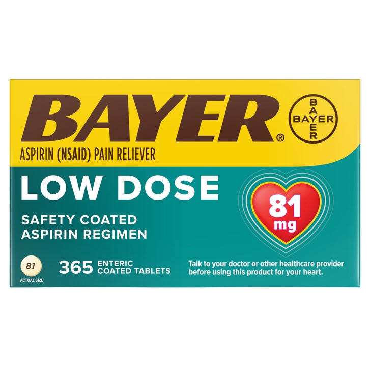 قرص آسپرین 81 میلی گرم بایرBayer Asprin 81mg Low Dose (365 عددی)