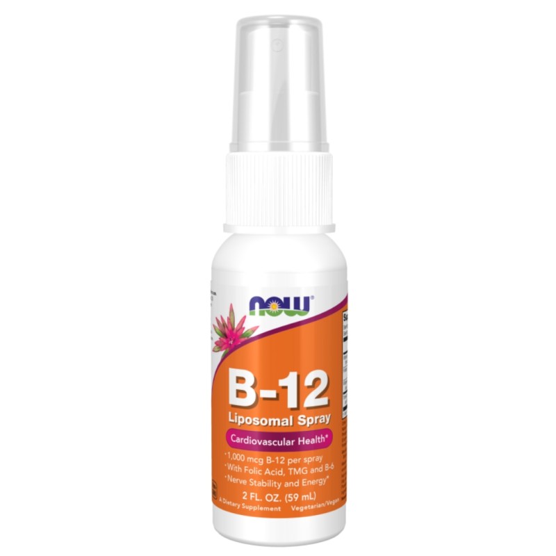 اسپری ویتامین کوبالامین ، پیریدوکسین ، تی ام جی ناو فودز NOW Foods B12 , B6 , TMG (59 میل)