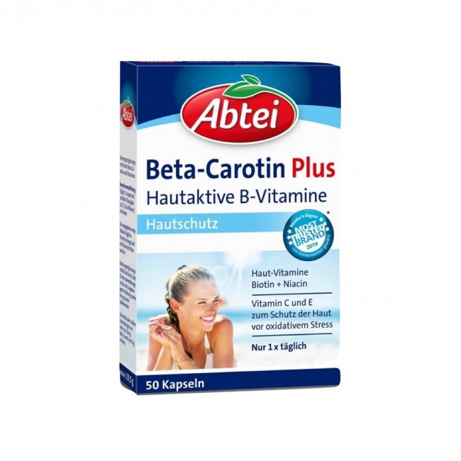 قرص بتا کاروتین پوست و موی Abtei ابتای (50 عددی)