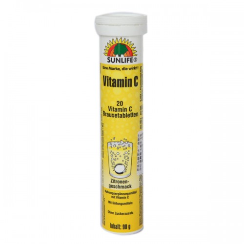 قرص ویتامین C جوشان سان لایف (90 گرمی)