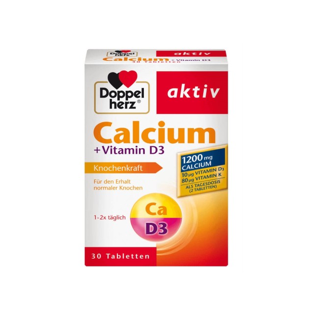 قرص کلسیم + D3 اکتیو Aktiv 1200mg (30 عددی)