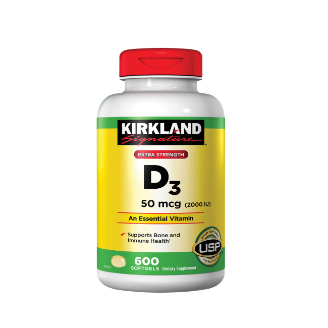 قرص ویتامین D3 کرکلند (600 عددی)