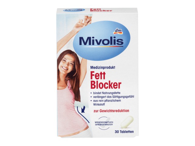 قرص لاغری مسدود کننده چربی میولیس Mivolis Fat Blocker (30 عددی)
