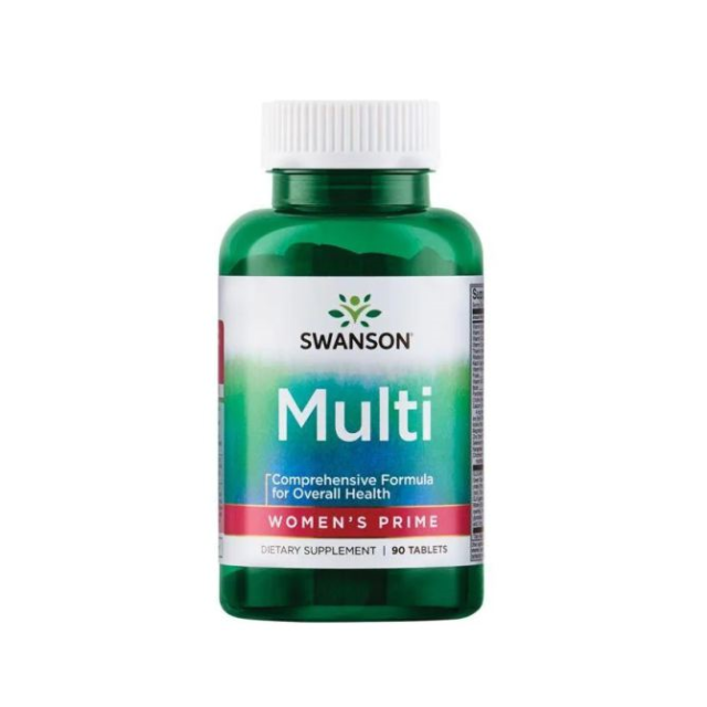 قرص مولتی ویتامین پرایم زنانه Swanson Multivitamin Prime For Women سوانسون ( 90 عددی)
