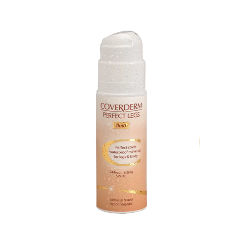 کرم پودر پمپی بدن و پا پرفکت لگ Coverderm SPF40