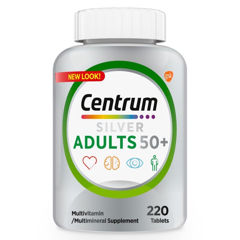 مولتی ویتامین سنتروم بزرگسال بالای 50 سال Centrum Adults (220 عددی)