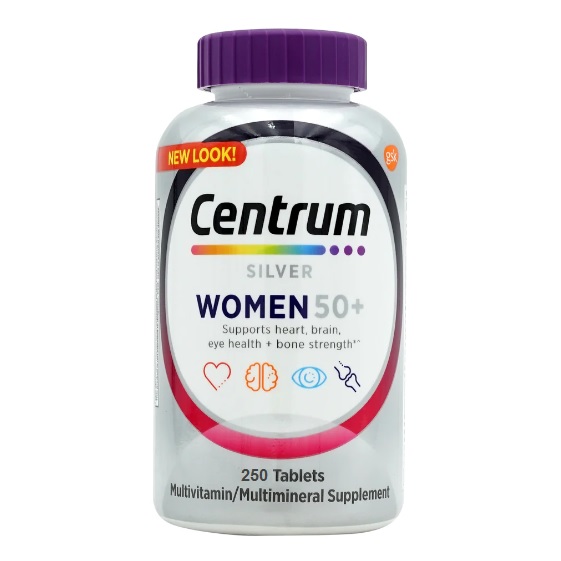 مولتی ویتامین سنتروم بانوان بالای 50 سال Centrum Women (250 عددی)