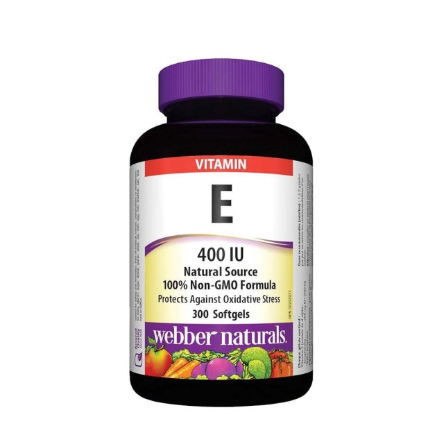 سافت ژل ویتامین Webber Naturals E 400iu وبر نچرالز (300 عددی)